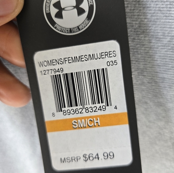 $65 Under Armour Vest Womens Small Gray Zip Up Loose Fit Cold Gear Outdoor - Picture 8 of 12